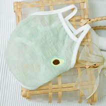 유키고고 반려동물 아보카도 파인애플 쉬폰 티셔츠, 그린