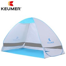 에어텐트 keumer 2020 자동 포장 가능 캠핑 텐트 uv 보호 팝업 비치 텐트, 협력사, 실버 텐트 롱