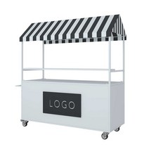 판촉 테이블부스 매대 행사 푸드트럭 플리마켓 가판대, 흰색 200x60x200