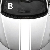 자동차 경주용 긴 스트립 후드 커버 스티커 레이싱 스포츠카 DIY 스타일링 튜닝 액세서리, 02 B