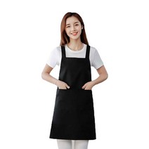 [테릴렌 고급 소재] H형 민자 앞치마, 브라운, 1개