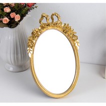 협탁꾸미기 골드프레임 탁상거울 액자 집들이선물, 거울(대)