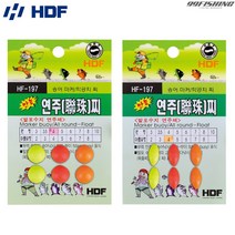 해동 만능 연주찌 원형 HF-197 발포수지찌 마커용 송어 학꽁치, 4.0호