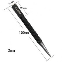 센터 펀치 1.5mm/2mm/3mm 합금강 금속 목재 마킹 드릴링 도구 플라스틱 마킹용 1 개 375ea07, 02 2mm