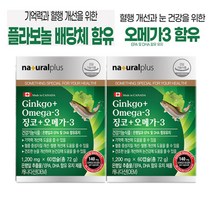 엔초비 오메가3 은행잎추출물 플라보놀배당체 GINKGO 징코 EPA DHA 60캡슐 2박스