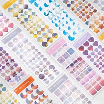 다꾸 폴꾸 스티커 다이어리꾸미기 감성 포인트, ( MDS128-4 ) 구름 바다 소금