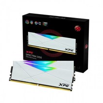 ADATA XPG DDR4-3200 CL16 SPECTRIX D50 RGB 화이트 패키지 (16GB(8Gx2))