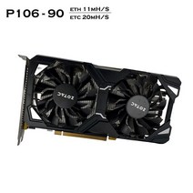 고성능 P106 090 냉각 팬이있는 6GB 광업 ETH 해시 레이트 11mh/S GPU 그래픽 카드 GTX 1060 P106-90 비디, 주황색