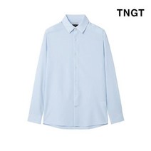 TNGT [20FW TNGT 남성]스카이블루 레귤러카라 면스판 드레스셔츠_TGSH0F463B1
