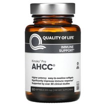 퀄리티오브라이프랩스 AHCC RX 300mg 소프트젤 60정, 4병