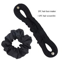 볼륨 물결 고데기 전기머리인두 롤브러쉬 오토롤링 Furling 소녀 1pc 꽃 무늬의 도트 입술 스타일 토끼 귀 마법 스폰지 헤어 스타일링 롤빵 제조기 트위스트 경기자 도구, 검은 색