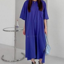 신세계TV쇼핑 [옷자락] 여자 빅 포켓 도비 코튼 3컬러 롱 원피스