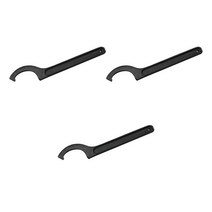 GHSHOP 3개 고탄소강 후크 렌치 스패너 척 클램핑, 검은색, 고 탄소강