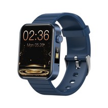 스마트워치 Kospet magic 3s smartwatch men 35 일 대기 통화 sao2 심박수 모니터 스포츠 피트니스 여성용, 잔디밭, 파란색