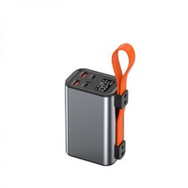 대용량 보조배터리 손전등 휴대폰 고속 충전 휴대용, 20000mAh, 02) 그레이 일반