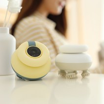 오엘라 무선 두피 마사지기 SM01, 크림옐로우