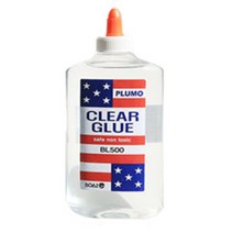 쁠루모 클리어글루 화이트글루 액티베이터 슬라임키트 펄슬라임 반짝이슬라임 글리터슬라임 야광슬라임, 01-1.BL500 클리어글루(470ml), 1개
