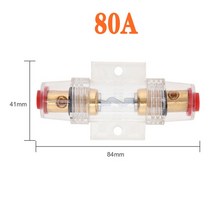 차량 자동차 퓨즈자동차 오디오 수리 퓨즈 홀더 4/8 및 10 게이지 와이어 AMP 60A/80A 스테레오 앰프 개