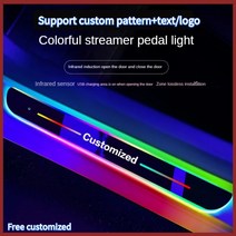 맞춤형 자동차 도어 조명 씰 라이트 로고 프로젝터 램프 전원 이동 LED RGB 웰컴 페달 스커프 플레이트, 2 PCS Rear door, For V-OLKSWAGEN, 39.2 PCS Rear door  For  NISSA
