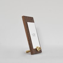 RPL 원목 황동 카드 명함 꽂이 메모 거치대 매장 인테리어, 단품, 단품