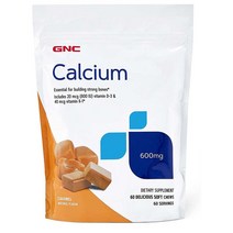 GNC 비타민 D K 칼슘 600mg 60캡슐 해외
