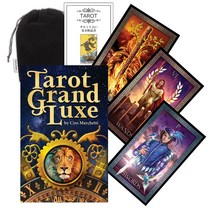 Kancharo 타로 카드 78 장 타로 운세 [타로 그랜드 룩스 Tarot Grand Luxe] 일본어 타로 카드 기본 설명서 & 파우치 포함 (정규품)