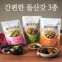 돌산 여수 갓김치 갓물김치 김치 갓피클 국산김치 휴대가 간편한 갓김치, 01.갓김치(1팩)
