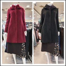 프로그램 초특가 가성비좋은 따뜻한 알파카 울 절개 하프 코트 뉴코아 울산성남점p184h090