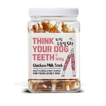THINK YOUR DOG TEETH 우유껌 스틱 건조간식 42p 500g, 25개, 치킨맛
