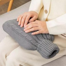 보온물주머니커버 핫팩 니트 파우치 핫난로 주머니 보관, G, G