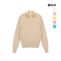 비엔엑스 BNX 여성 비비드 컬러 터틀넥 울 니트