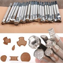 가죽 스템프 금속 도장 각인 인장 가죽공방 공예 20PCS