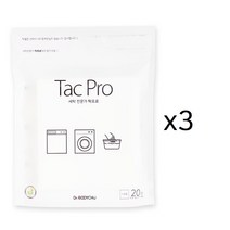 비건 친환경 시트세제 탁프로 1장 5g 20매 총 100g, 3개, 20매입