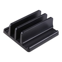 수직 노트북 스탠드 크롬 북/게임용 호환 가능한 조절 도크가있는 알루미늄 듀얼 홀더 최대 17.3 인치, 02 B