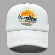 서핑 정글 모자 서프햇 서핑정글 모자서프햇 기후 상어 해변 트럭 상어 사냥 남성 힙합, 하얀, 아이 52to55cm 머리