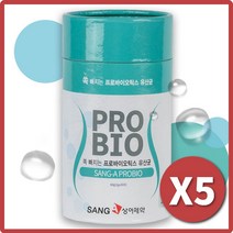 상아제약 쏙 빠지는 프로바이오틱스 유산균 30포 x 5통 프롤린유산균 12종 혼합유산균