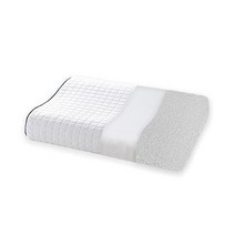 베개 고반발 옆방향 대응 통째로 세탁 가능 안면 어깨가 라쿠 필로우 뇌가 잠든 인체공학 신감각 파이버 땀이 차지 않는 에어섬유 통기성 항균방취 숙면 통세탁 OK 화이트 Genki