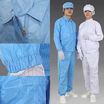 제전복 방진복 무진복 투피스 상의 하의 M~ 4XL 큰사이즈, 1개, 백색
