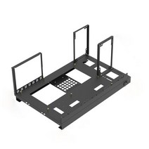 오픈pc케이스 미니 ATX MATX ITX PC 테스트 벤치 오픈 에어 프레임 DIY 케이스 휴대용 수직 그래픽 카드 클래식 120/240/360w 수냉, [01] Black