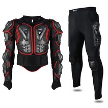 오토바이 바이크 자켓 상의 점퍼 모토 크로스 프로텍터 갑옷 오토바이 자켓 정장 보호 바디 기어 거북이 승, 05 Red Moto Suit