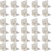 철앵글 앵글제작 스텐앵글 40 pcs 스테인레스 스틸 직각 l 자형 브래킷 두꺼운 코너, 은