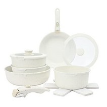 Country Kitchen 13피스 냄비와 프라이팬 세트, 크림