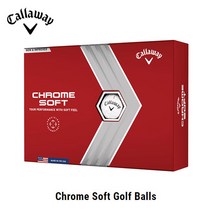 22년 캘러웨이코리아 크롬소프트 골프공 3피스 화이트, 화이트(포장)