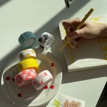 자가 접착 점착 테이핑 손가락 붕대 밴드 6color 굳은살 물집 방지 테이프, 하트