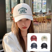 라펠로 브루클린 자수 코튼 볼캡 모자