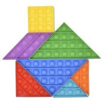 팝핀블럭 탱그램 칠교놀이 oz3321 블럭 블록 칠교 푸 _ 2023216EA, 1, 본상품선택