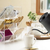 인생여전 티백 보관 정리함 2개세트, 블랙, 블랙