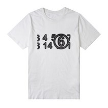[MM6 MAISON MARGIELA] [명품]MM6 넘버 줌 로고 티셔츠 S52GC027