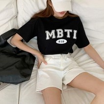 미라클세븐 M7 여자 U넥 나염 엠비티아이 데일리 티셔츠