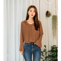 엘리시아 빅사이즈 쥬크프릴 블라우스 [66-77]